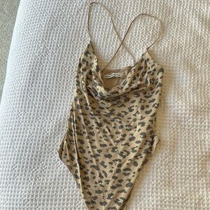 Abercrombie & Fitch Leopard Print Bodysuit